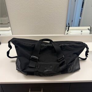 adidas Black Men's Travel Duffel Bag with Shoulder Strap